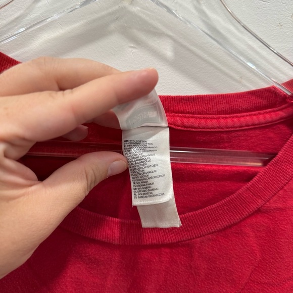 The North Face Tropics Rojo T-Shirt Red Short Sleeve Outdoor Size XXL Men’s - Picture 5 of 6